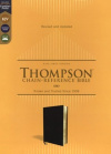 KJV Thompson Chain Reference Bible, Comfort Print Black Bonded Leather